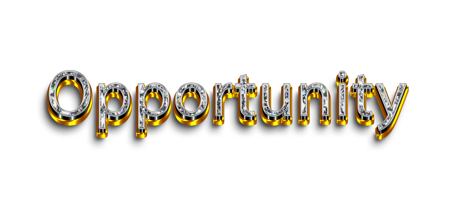 Opportunity png, word Opportunity png, Opportunity word png, Opportunity text png, Opportunity letters png, Opportunity word diamond gold text typography PNG images transparent background